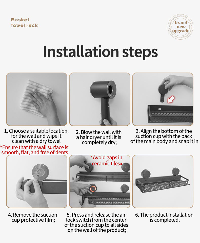 Wall Hook Rack Hanger Suction Cup Mounted