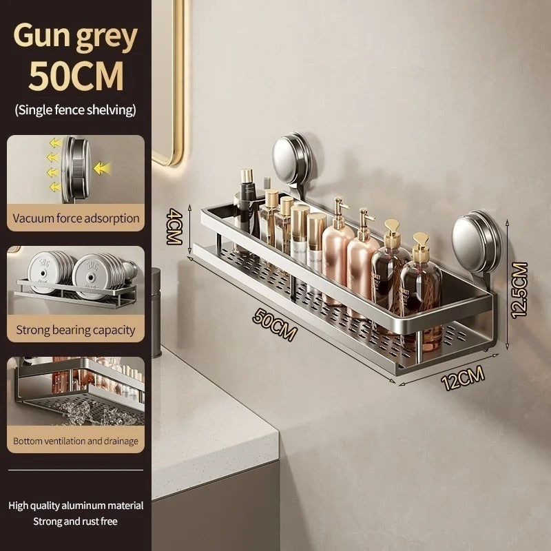 Bathroom Wall Shelf Suction Cup