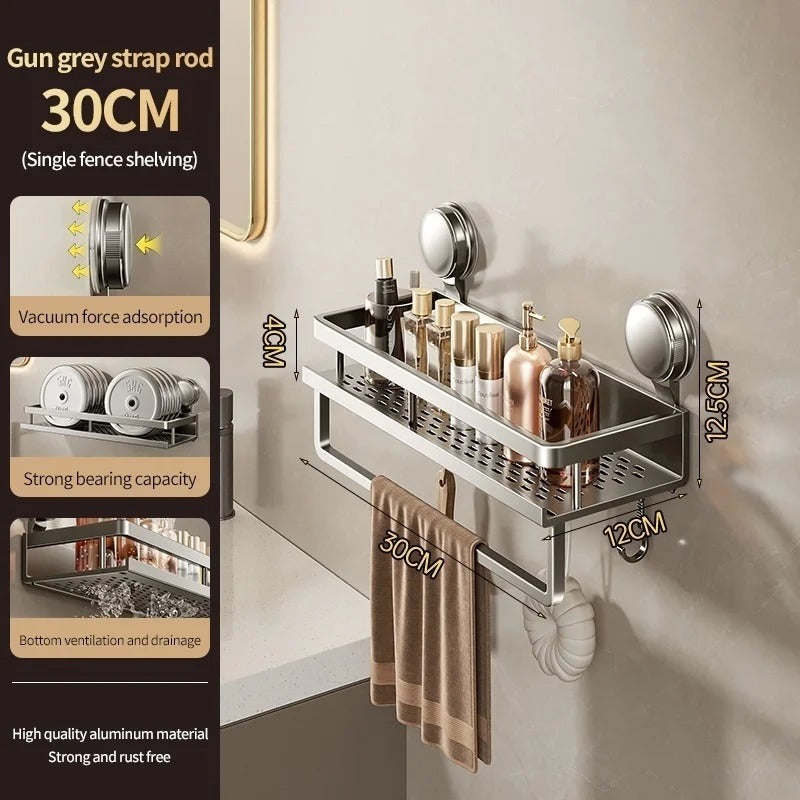 Bathroom Wall Shelf Suction Cup