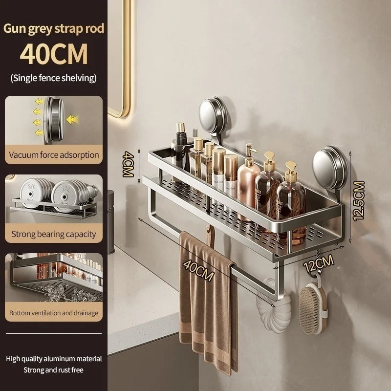 Bathroom Wall Shelf Suction Cup