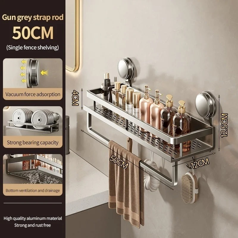 Bathroom Wall Shelf Suction Cup