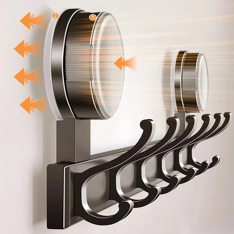 Wall Hook Rack Hanger Suction Cup Mounted