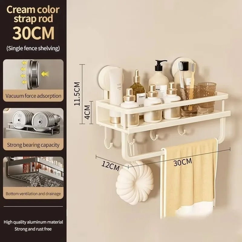 Bathroom Wall Shelf Suction Cup