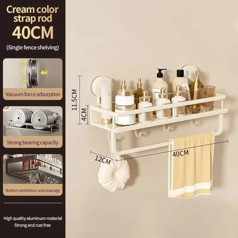 Bathroom Wall Shelf Suction Cup