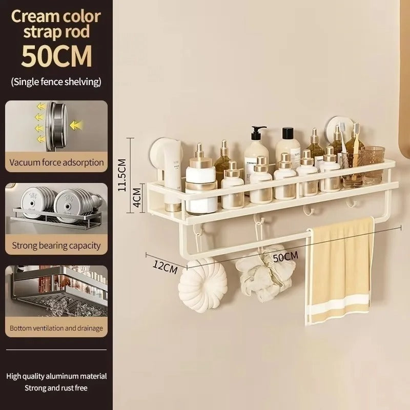 Bathroom Wall Shelf Suction Cup