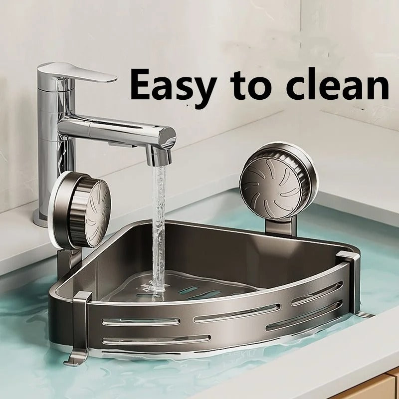 Suction Cup Bathroom Corner Shelf