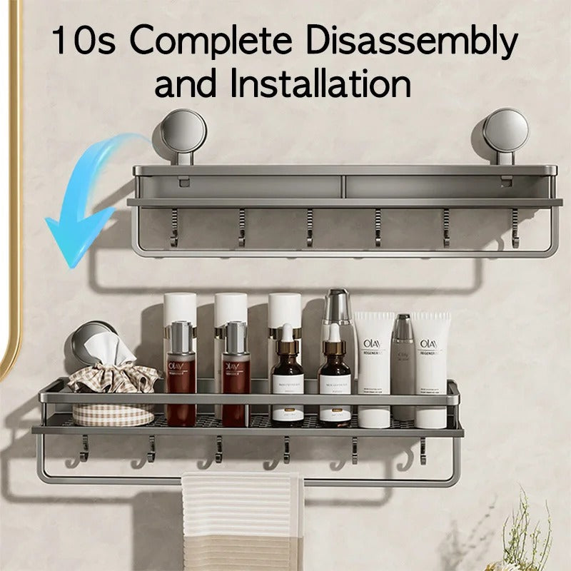 Bathroom Wall Shelf Suction Cup