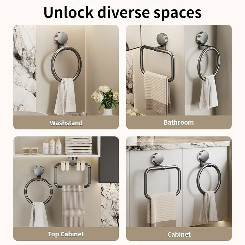 Towel Ring for Kitchen Bathroom Suction Cup Mounted