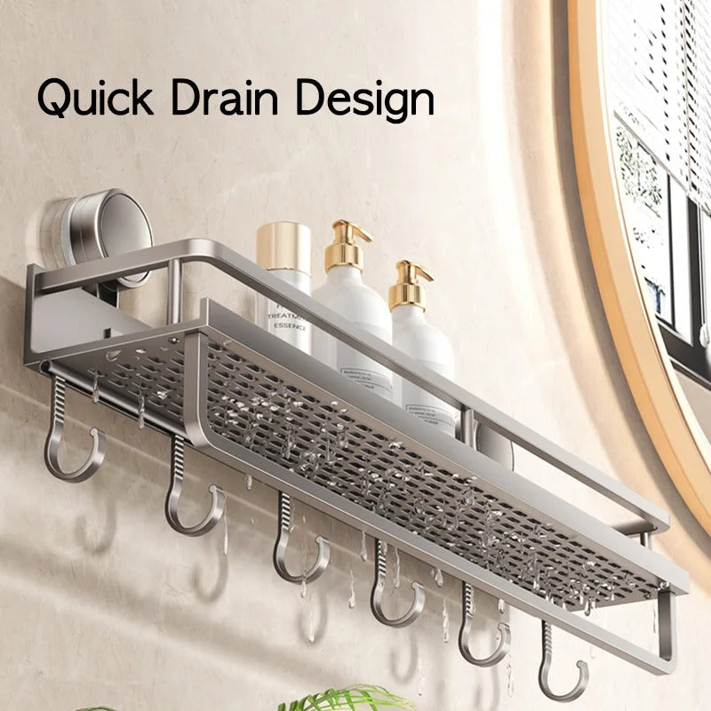 Bathroom Wall Shelf Suction Cup