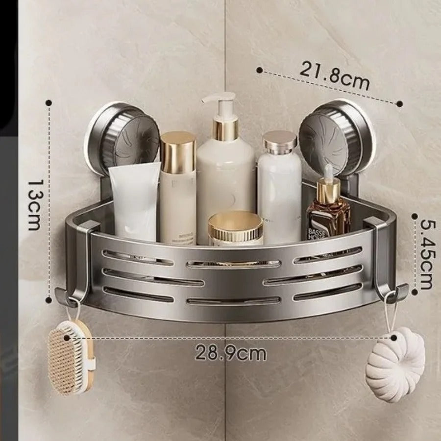 Suction Cup Bathroom Corner Shelf