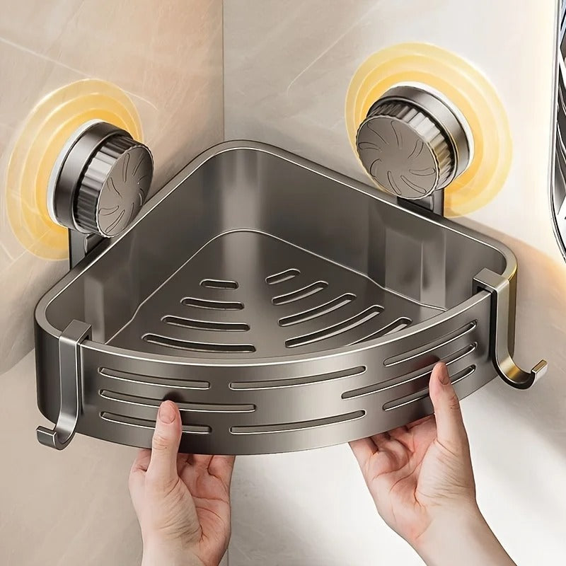 Suction Cup Bathroom Corner Shelf