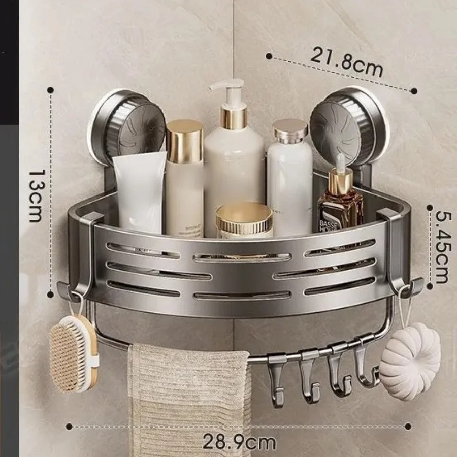 Suction Cup Bathroom Corner Shelf