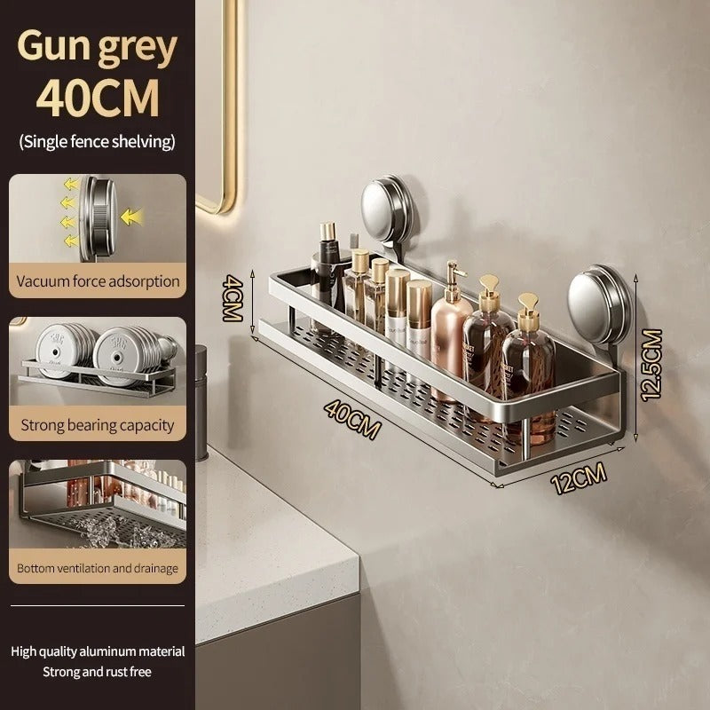 Bathroom Wall Shelf Suction Cup