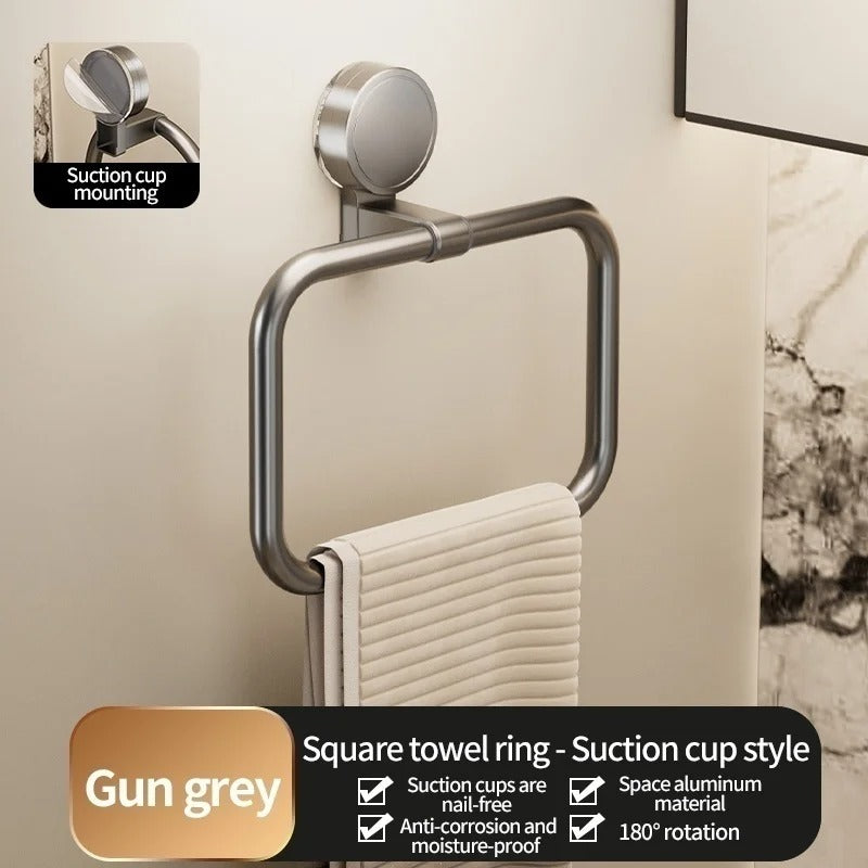 Towel Ring for Kitchen Bathroom Suction Cup Mounted