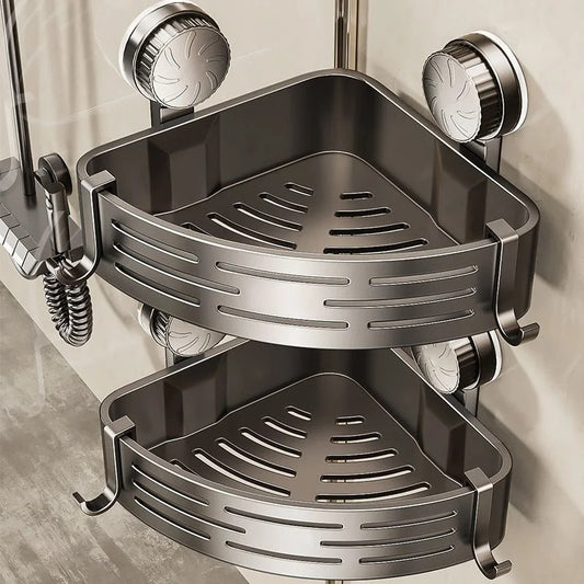 Suction Cup Bathroom Corner Shelf