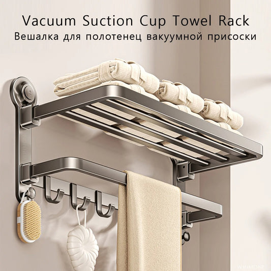 3-in-1 Vacuum Suction Cup Towel Rack