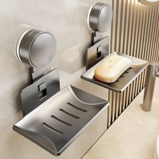 Wall-Mounted Soap Holder with Suction Cup
